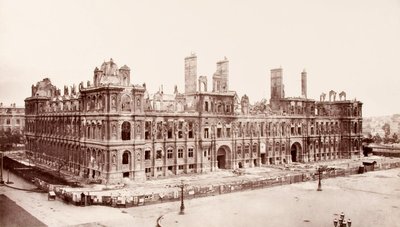 State of the Hôtel de Ville of Paris after the Fire Suffered During the Revolts of the Commune by Charles Marville